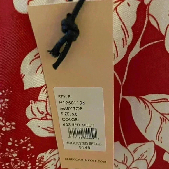 Rebecca Minkoff Mary Peplum Wrap Top sz XS - Picture 4 of 4